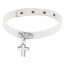 Punk Gothic Cross PU Leather Choker Necklace