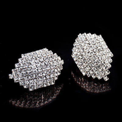 New Trendy Geometric Diamond Stud Earrings