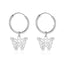 Elegant French Hollow Butterfly Earrings - Minimalist Insect Design