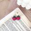 1 Pair Cute Fruit Resin Plating Women's Ear Studs with 3D Strawberry Pineapple Design