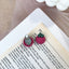 1 Pair Cute Fruit Resin Plating Women's Ear Studs with 3D Strawberry Pineapple Design