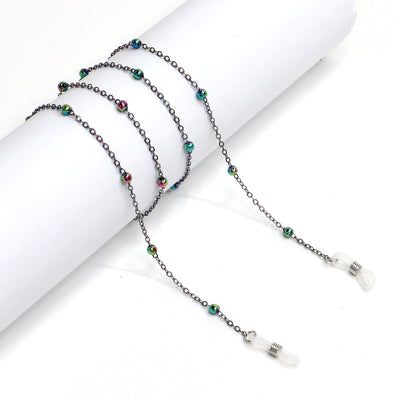 Colorful Beaded Non-Slip Sunglasses Chain Anti-Lost Fashion Accessory