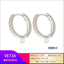 Wholesale Color Micro-inlaid Zircon Copper Ear Clip with DIY Earring Components