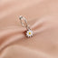 Sweet Daisy Stainless Steel Clip-On Hoop Earrings Unisex Fashion Jewelry