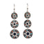 Bohemian Dripping Oil Round Long Earrings