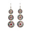 Bohemian Dripping Oil Round Long Earrings