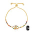 Colorful Crystal Evil Eye Diamond Bracelet