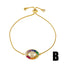 Colorful Crystal Evil Eye Diamond Bracelet