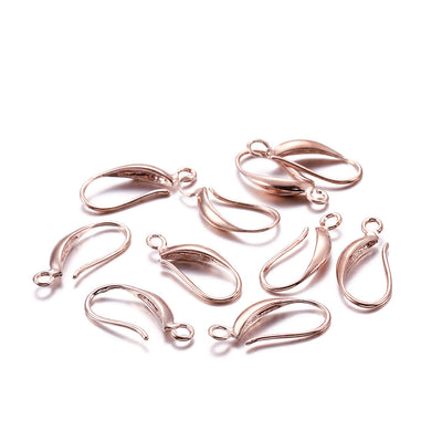 DIY Metal Smooth Ear Hook Clip - Semi-Finished Earring Accessories Wholesale