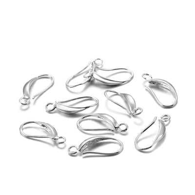 DIY Metal Smooth Ear Hook Clip - Semi-Finished Earring Accessories Wholesale