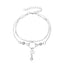 Butterfly Tassel Pendant Double-Layer Anklet for Women - Summer Beach Jewelry