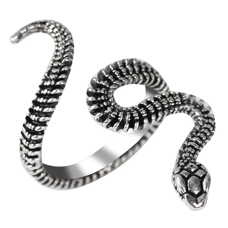 Fashion Metal Snake Punk Couple Ring