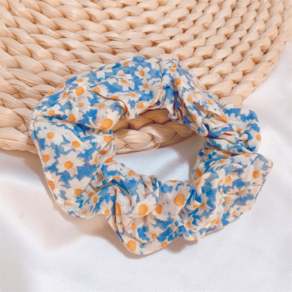 Floral Retro Lattice Hair Ring Rubber Band Head Rope