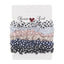 Korean Satin Hair Scrunchies Set - Daisy Print Elastic Hair Bands for Women