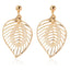 Fashion New Simple Style Wild Leaf Earrings