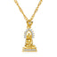 New Hot Sale Thailand Gold Plated Buddha Statue Pendant Necklace Nepal Buddhist Believers Men And Women Pendant Ornaments
