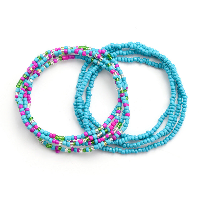 Ethnic Bohemian Beaded Women's Chain Belt Set