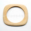 Commute Solid Color Square Wood Bangle - Vintage Style Women's Accessory