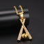 Gold Hip Hop Baseball Bat Pendant Necklace for Men - Punk Style Jewelry Gift