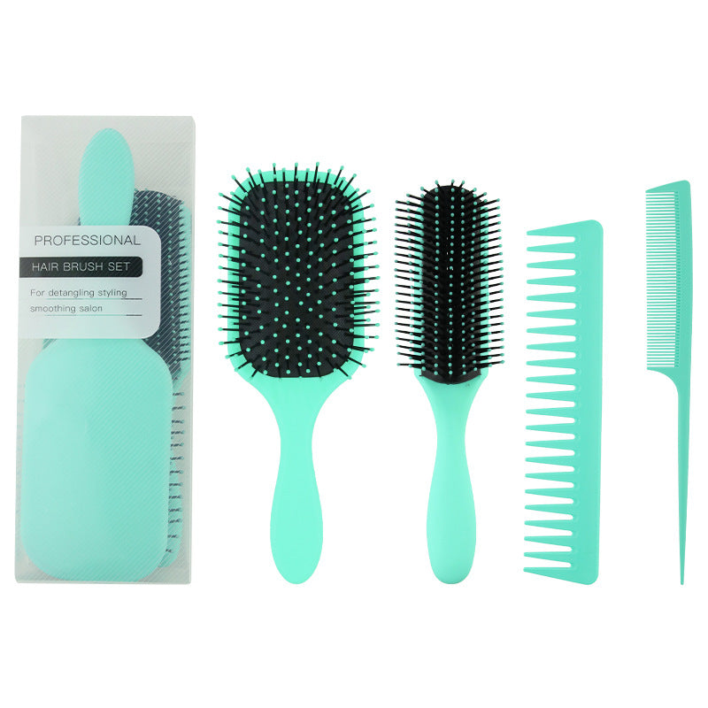 Simple Style Solid Color ABS Hairdressing Comb Set