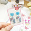 Cute Cactus Rabbit Ice Cream Acrylic Clip-On Earrings for Girls