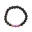 Fashion Lava Stone Emperor Bead Elastic Bracelet