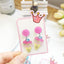 Cute Cactus Rabbit Ice Cream Acrylic Clip-On Earrings for Girls