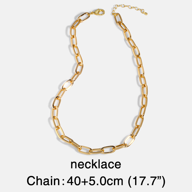 Trend Jewelry Cuban Chain Titanium Steel Necklace Fashion Chain Stainless Steel Hip-hop Necklace