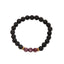 Fashion Lava Stone Emperor Bead Elastic Bracelet