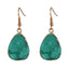 Womens Round Plastic  Resin Imitation Natural Stone Round  Earrings GO190430120011