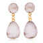 Womens Round Plastic  Resin Imitation Natural Stone Round  Earrings GO190430120011