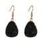 Womens Round Plastic  Resin Imitation Natural Stone Round  Earrings GO190430120011