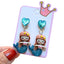 Mermaid Shell Resin Clip-On Earrings for Girls