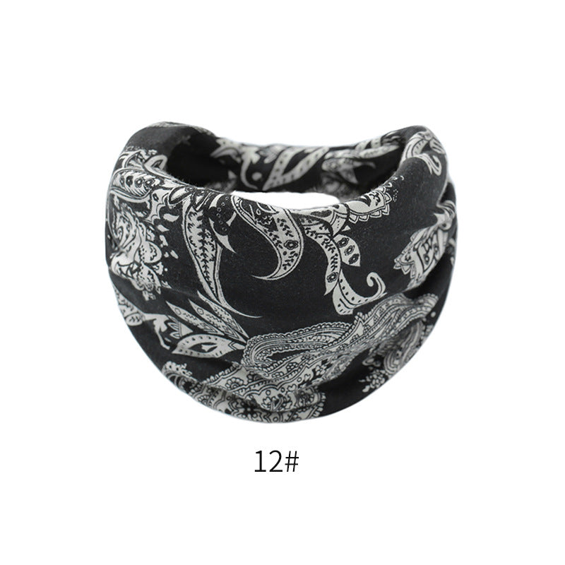 Fashion Elastic Printed Headband for Women - Wide Vintage Yoga Sports Hair Accessory