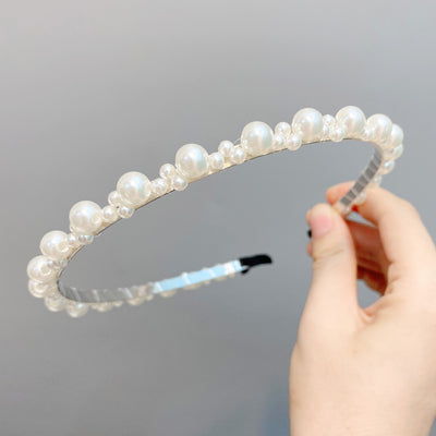 Simple Vintage Pearl Headband for Women