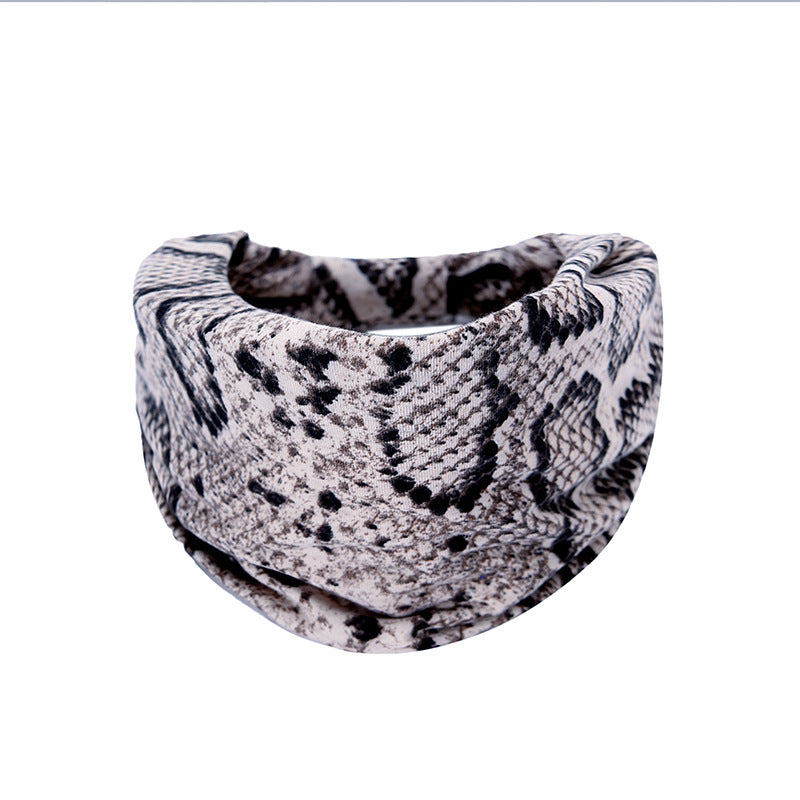 Fashion Elastic Printed Headband for Women - Wide Vintage Yoga Sports Hair Accessory