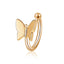 Fashion Butterfly U-Shaped Clip-On Earrings