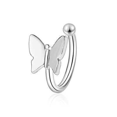 Fashion Butterfly U-Shaped Clip-On Earrings