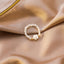 Korean Pearl Shell Heart Stackable Rings for Women - Fashionable Design Index Finger Ring Set