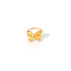 Acrylic Butterfly Adjustable Transparent Ring - Trendy Fashion for Girls