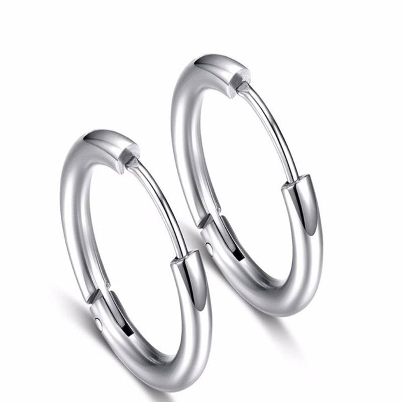 Simple Style Geometric Stainless Steel Earrings Plating Stainless Steel Earrings 1 Piece