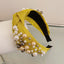 Fashion Retro Pearl Knotted Bowknot Headband