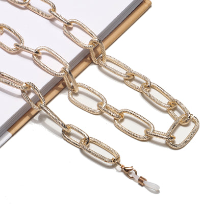 Fashionable Gold Aluminum Chain Glasses Strap Metal Eyewear Chain