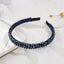 Women's Rhinestone Beaded Wide Hairband - Versatile Anti-Slip Headband