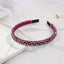 Women's Rhinestone Beaded Wide Hairband - Versatile Anti-Slip Headband