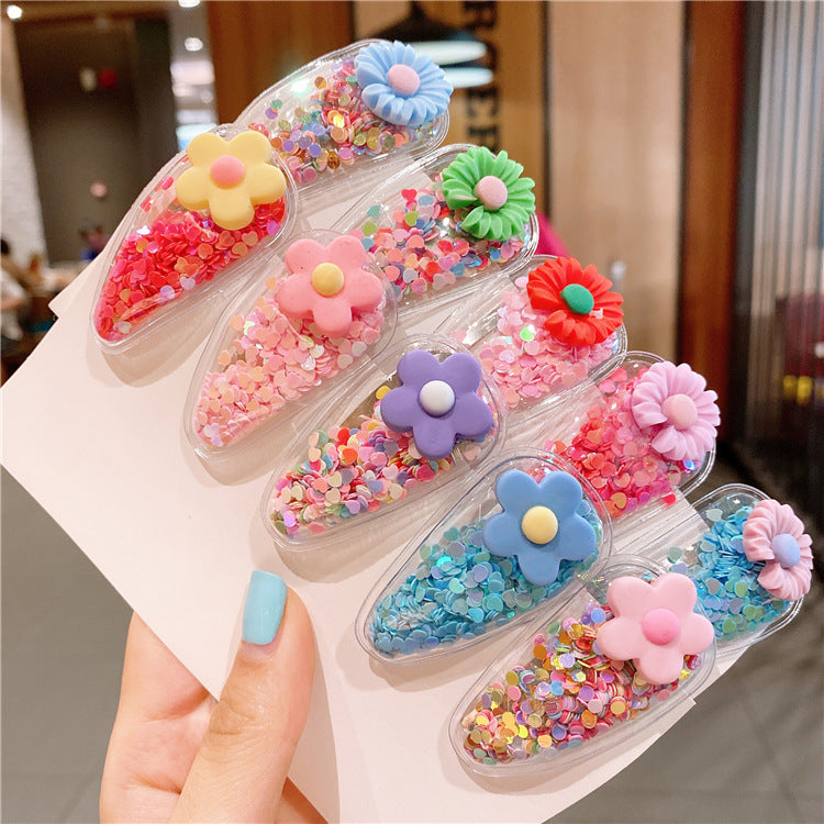 Children's Cute Daisy and Colorful Cartoon Hairpin Set