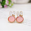 Asymmetric Rhinestone & Pearl Butterfly Stud Earrings - Korean Fashion Trend