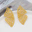 Exaggerated Hollow Butterfly Wing Fan-Shaped Creative Earrings