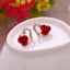 Asymmetric Rhinestone & Pearl Butterfly Stud Earrings - Korean Fashion Trend