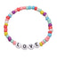 Simple Style Irregular Glass Letter Beads Kid's Bracelet Set